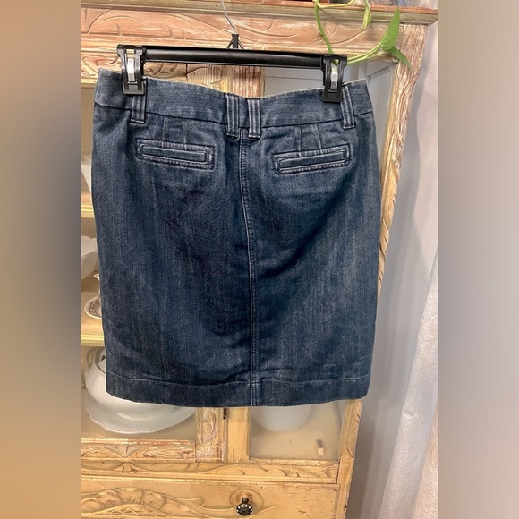 Ann Taylor Size 6 Blue Jean Pencil Skirt - Picture 2 of 5